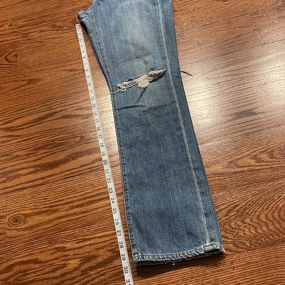 J CREW women’s Vintage matchstick low rise slim leg jeans distressed 29R - Picture 14 of 15